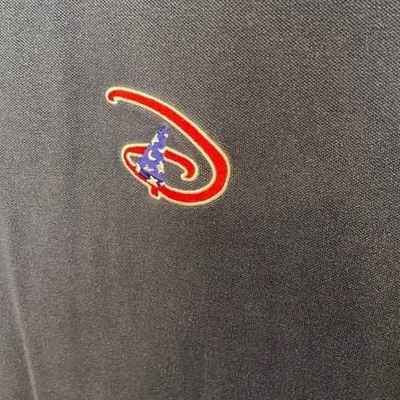 DISNEY STORE Men’s Vintage XXL Fantasia Sorcerer’s Hat Embroidered Polo Shirt - Picture 3 of 8